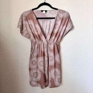 Babydoll blouse with floral pattern